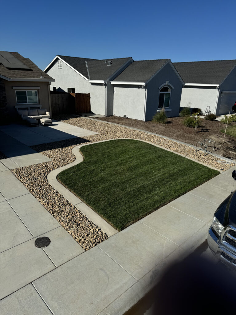 Front yard Landscape Design Chico CA